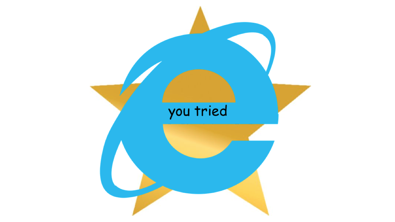 The award best fitting Internet Explorer (Illustration: Michelle Ehrhardt/Gizmodo)