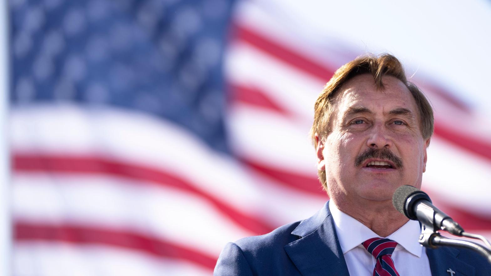 Mike Lindell has not been shy about his beliefs that the 2020 election was stolen.  (Image: Drew Angerer, Getty Images)
