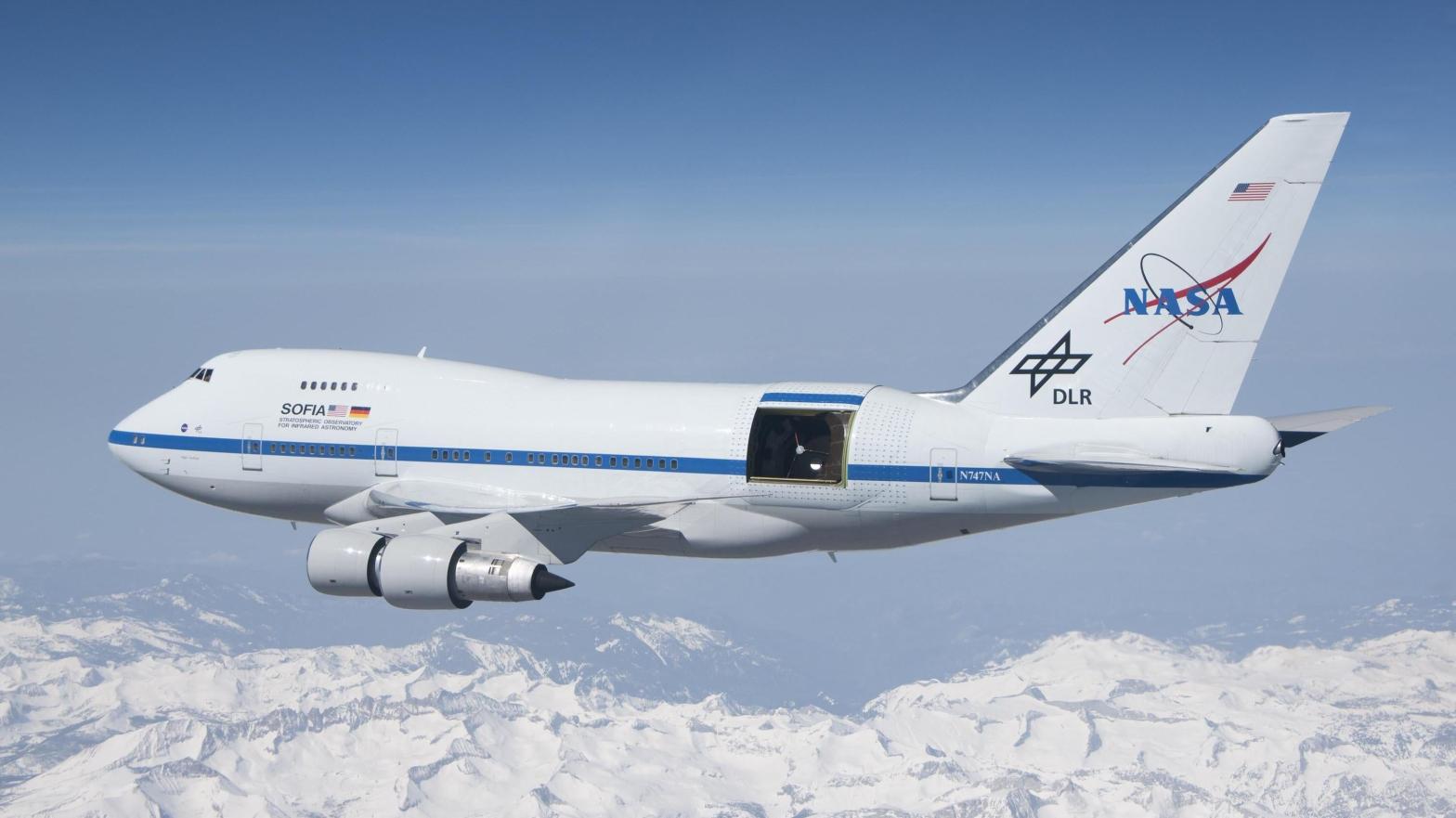 A view of SOFIA (Stratospheric Observatory for Infrared Astronomy). (Photo: NASA/Jim Ross)