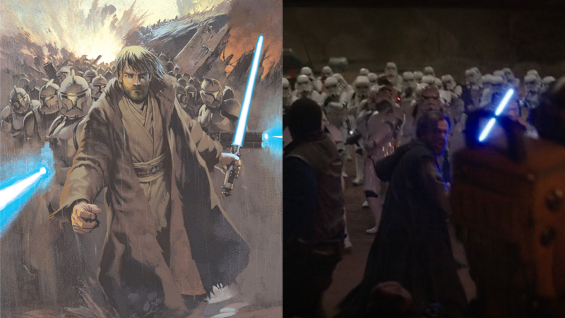 Obi-Wan sits at the heart of two very different battles for Jabiim. (Image: Kev Walker/Dark Horse Comics, Lucasfilm)