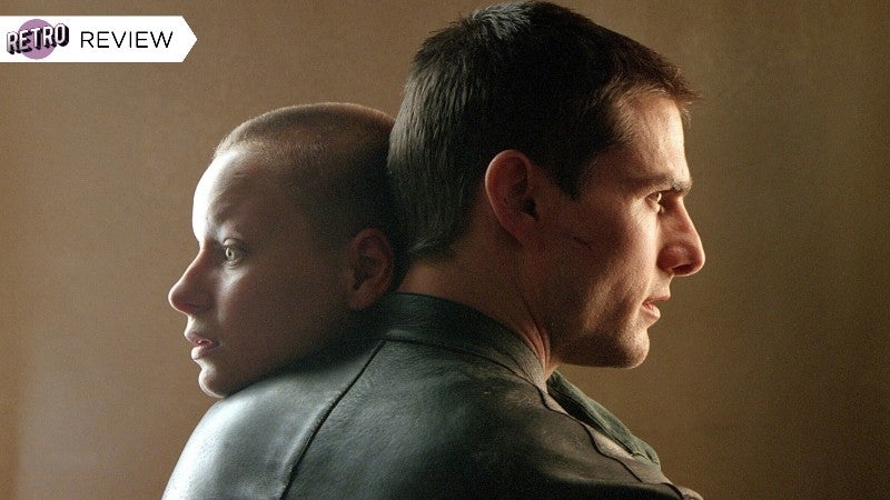 Tom Cruise and Samantha Morton in Minority Report. (Image: DreamWorks)