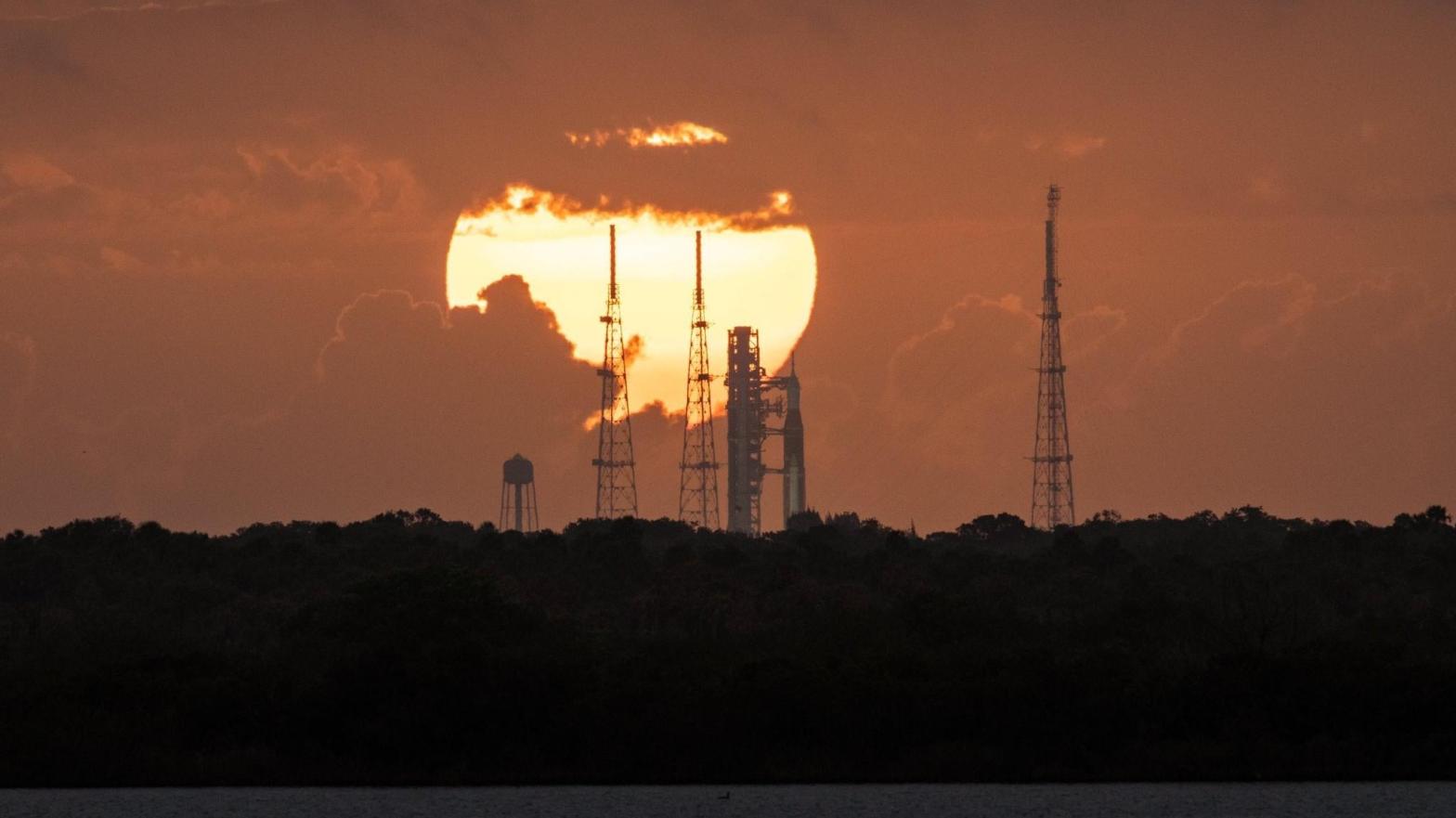NASA's Space Launch System on the launch pad at Kennedy Space Centre in Florida.  (Photo: NASA)