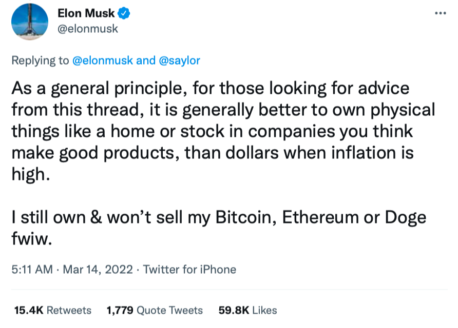 11 Times Elon ‘Dogefather’ Musk Told People to NEVER Invest in Crypto