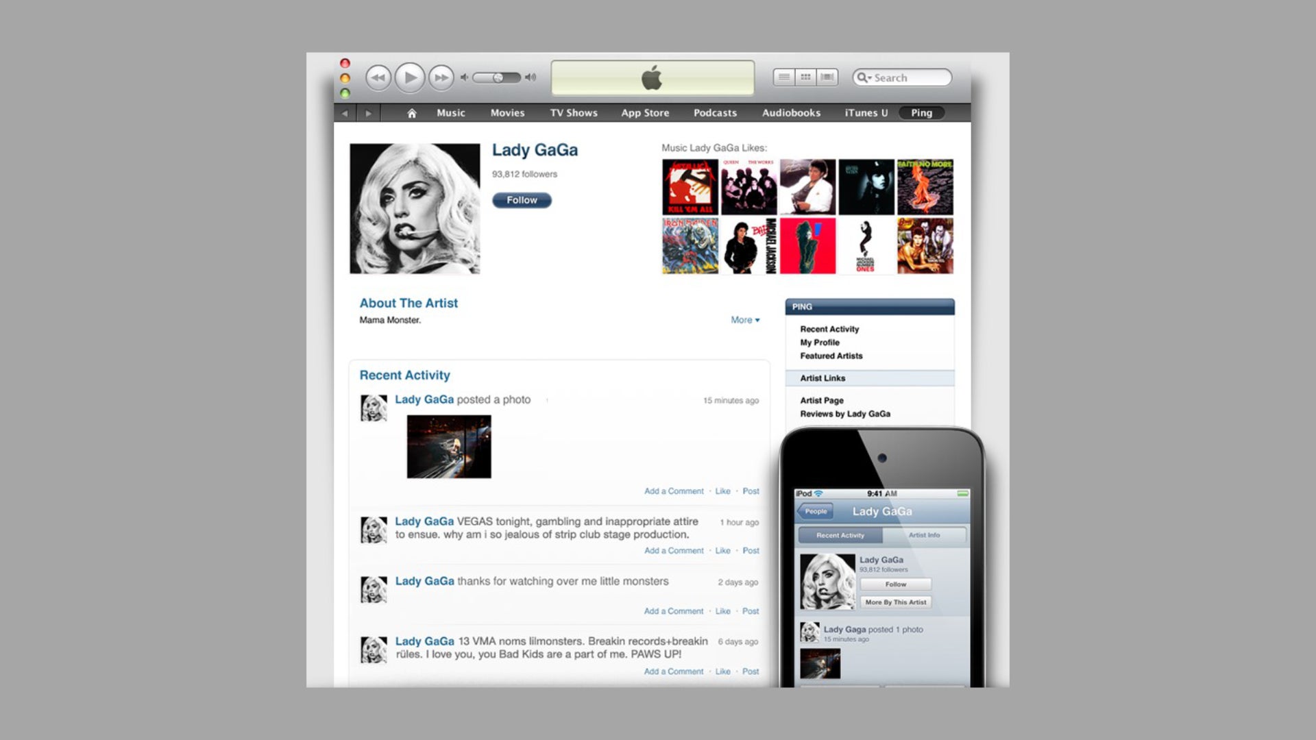 iTunes Ping (Image: Apple)