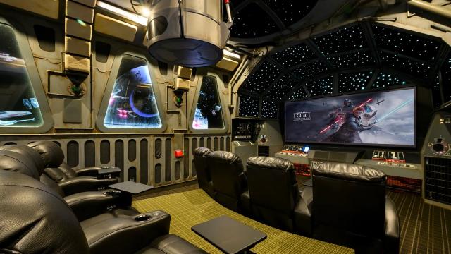 This $21 Million Star Wars Millennium Falcon-Themed Home Theatre Comes With a Free Mansion