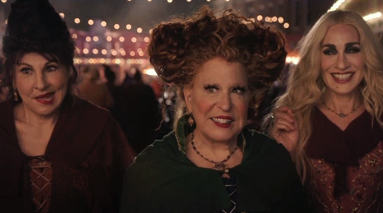 Welcome back, witches. (Gif: Disney)