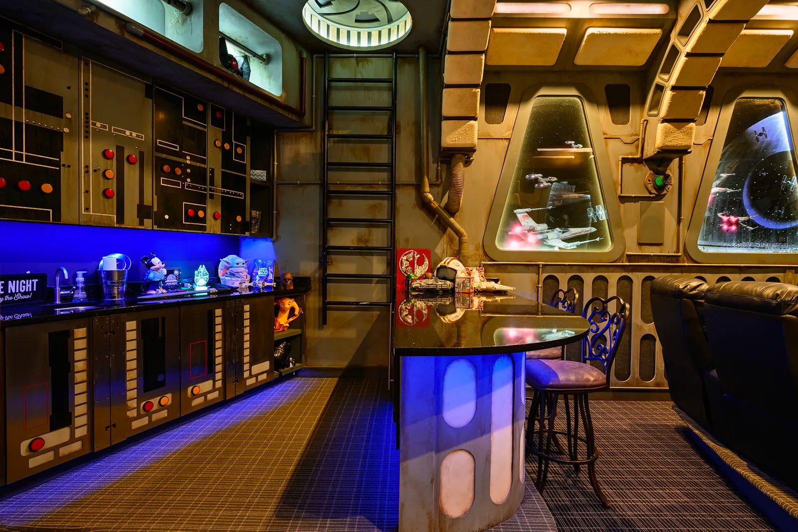 This $21 Million Star Wars Millennium Falcon-Themed Home Theatre Comes With a Free Mansion