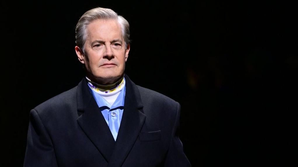 Kyle MacLachlan, seen here modelling for Prada (no joke) earlier this year, is joining Amazon's Fallout show. (Photo: MIGUEL MEDINA/AFP, Getty Images)