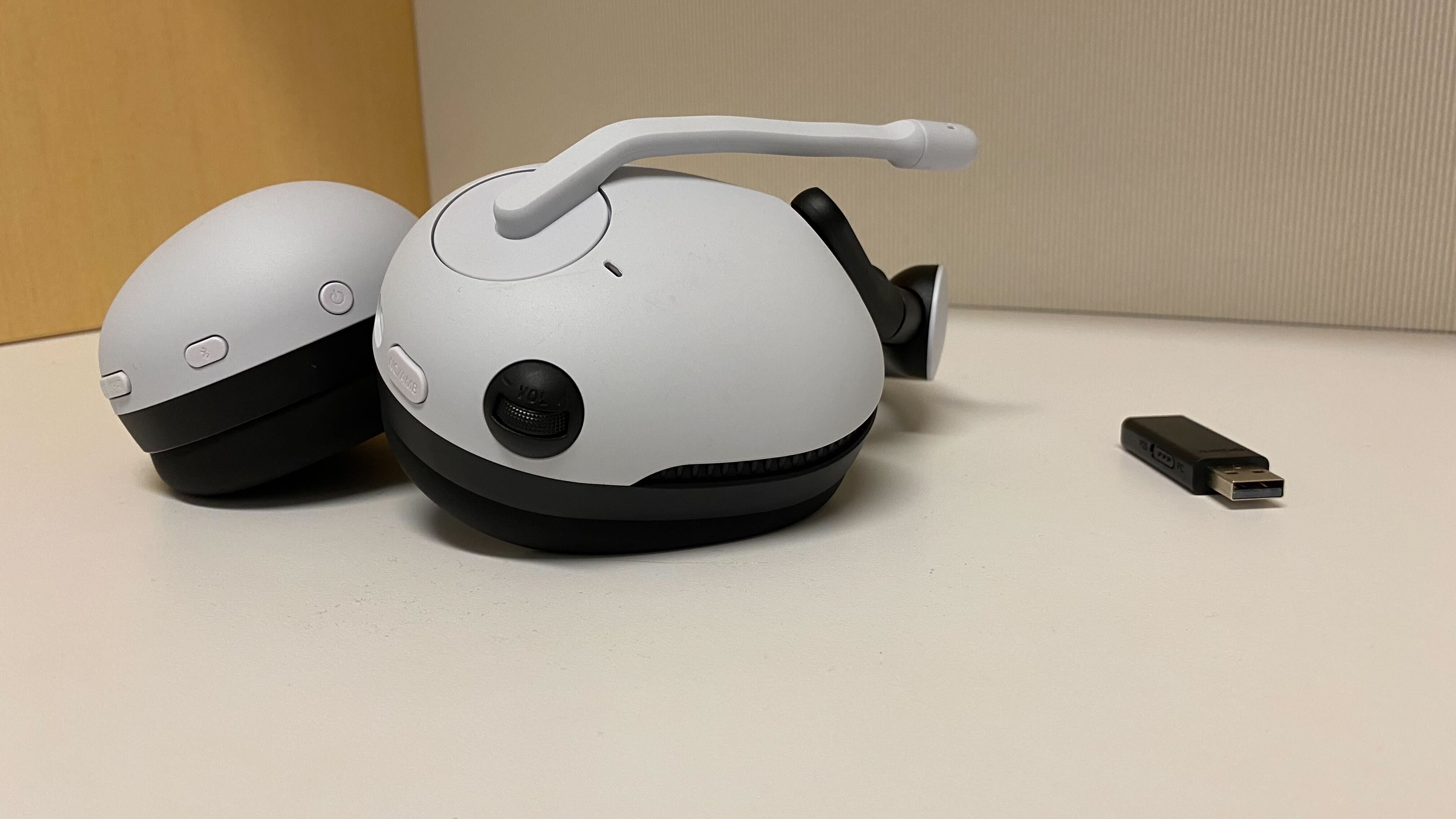 The headset can get a little scuffed, but it's easy to wipe off. (Photo: Michelle Ehrhardt/Gizmodo)