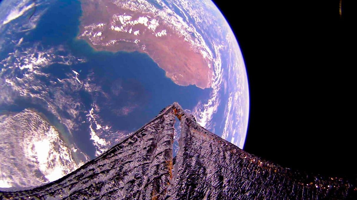 LightSail 2 spacecraft captured this image on June 11, 2022, which shows Madagascar and a portion of Mozambique. (Image: The Planetary Society)