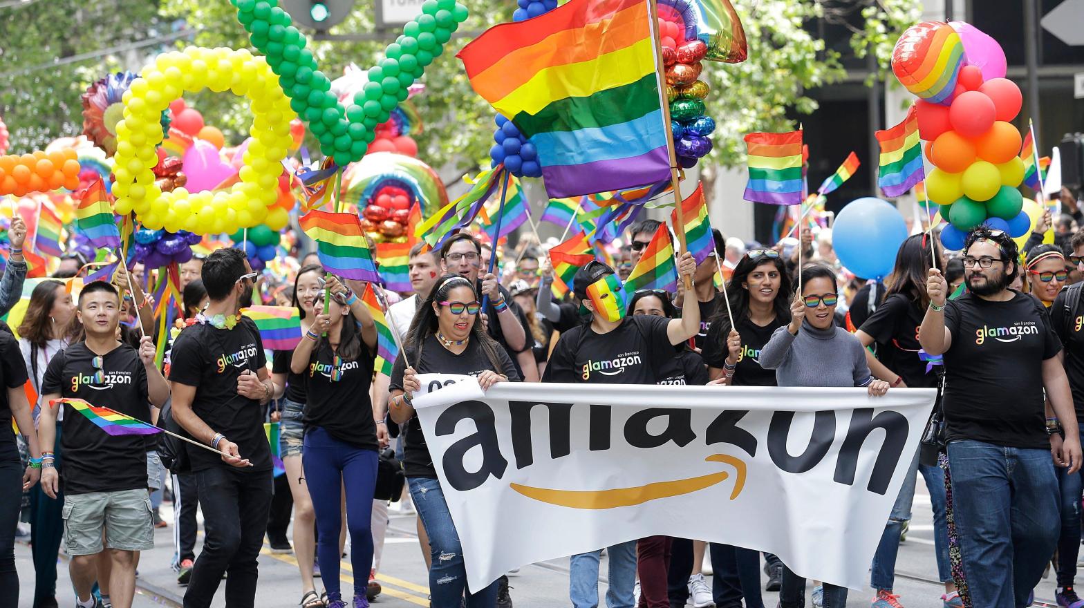 Amazon was one of 400 companies that signed on to support LGBTQ legislation rights in the U.S. (Photo: Jeff Chiu, AP)