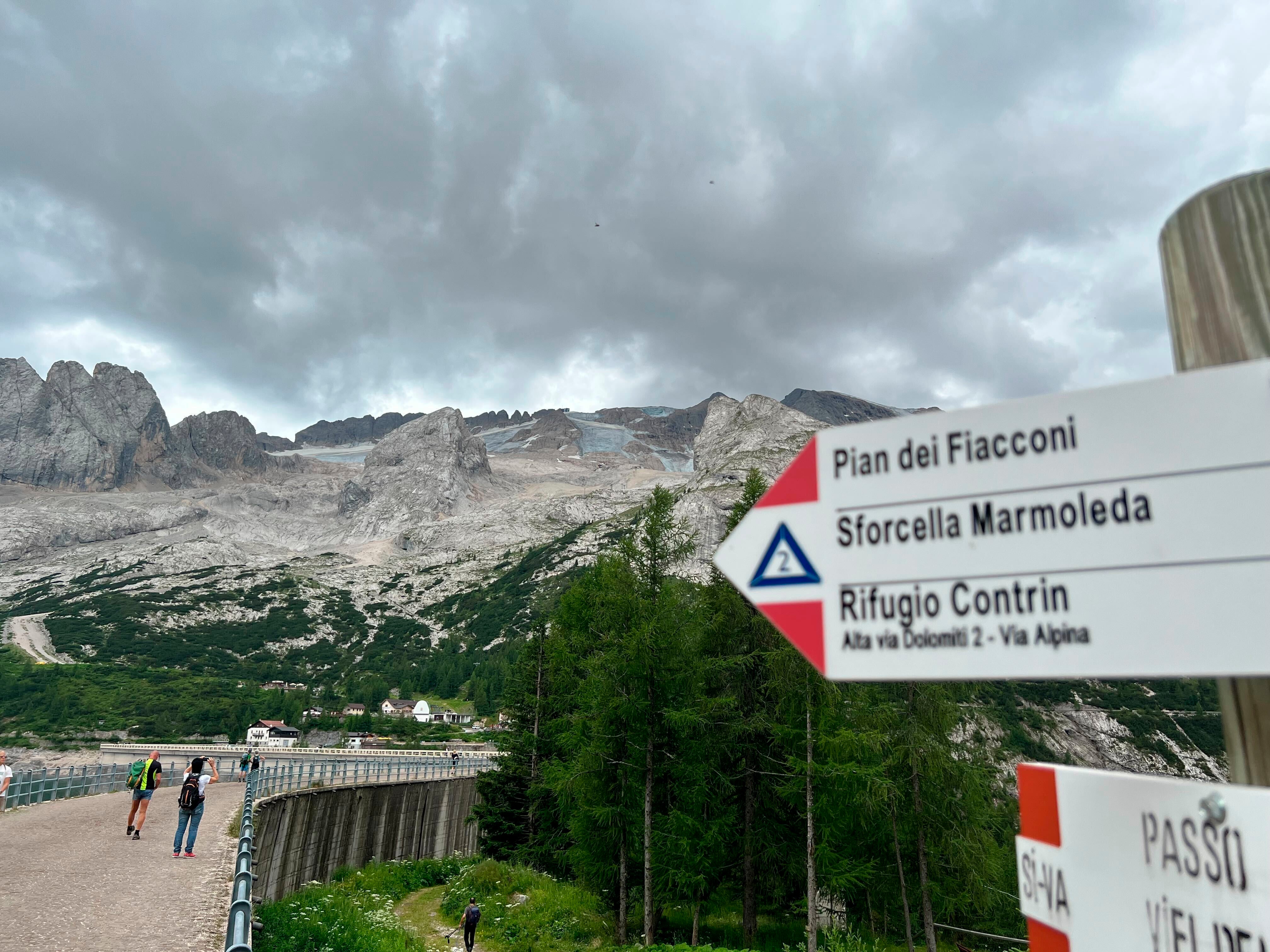 A view of Mount Marmolada from Passo Fedaia in the Dolomites in South Tyrol. (Photo: Luca Bruno, AP)
