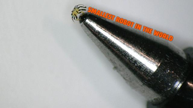 World’s Smallest Remote-Control Robot Can Stand on the Tip of a Ballpoint Pen