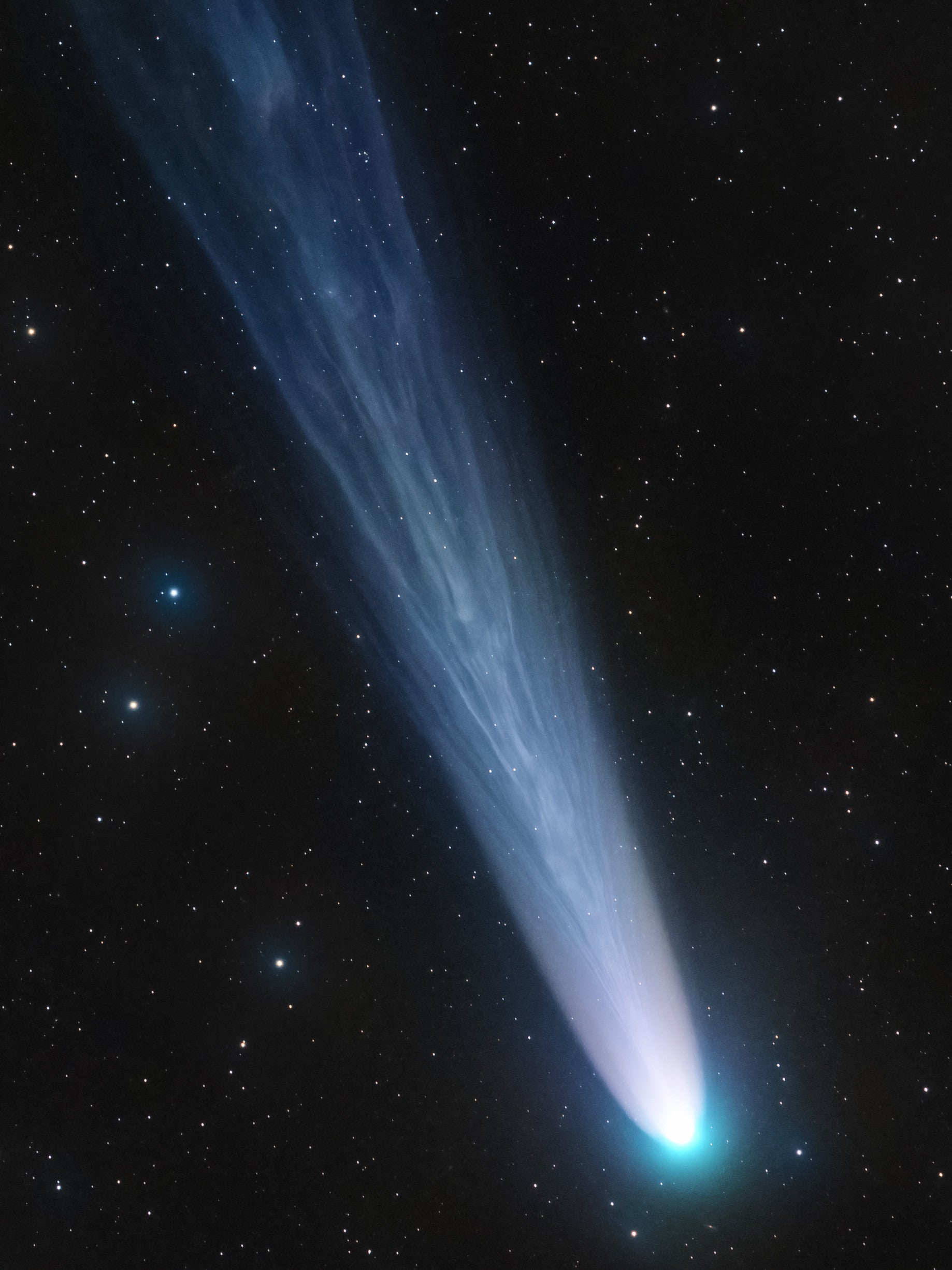 The comet Leonard leaving the Solar System. (Photo: © Lionel Majzik)