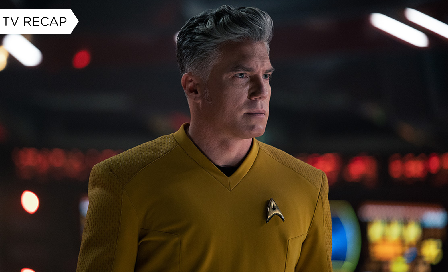 Captain Pike finds himself in a terrifying scenario. (Image: Paramount)