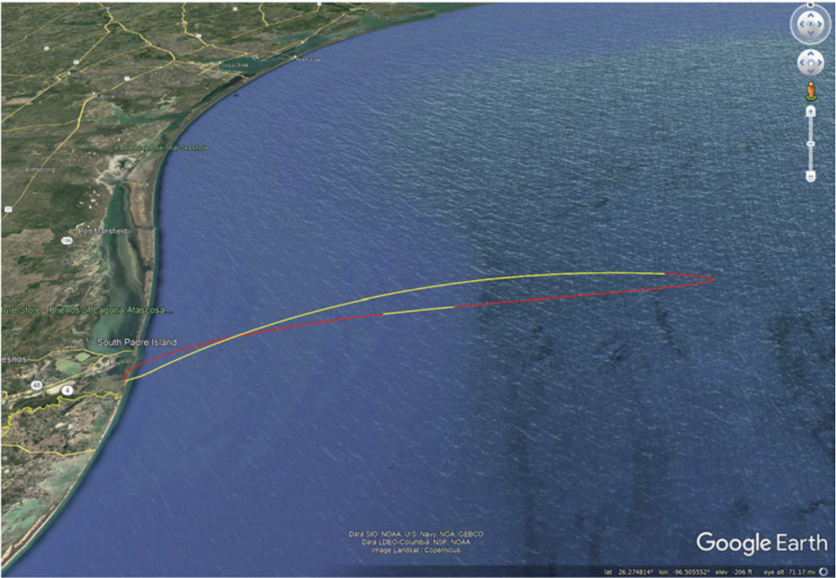 SpaceX Super Heavy booster catch attempt profile for the inaugural launch.  (Image: SpaceX)