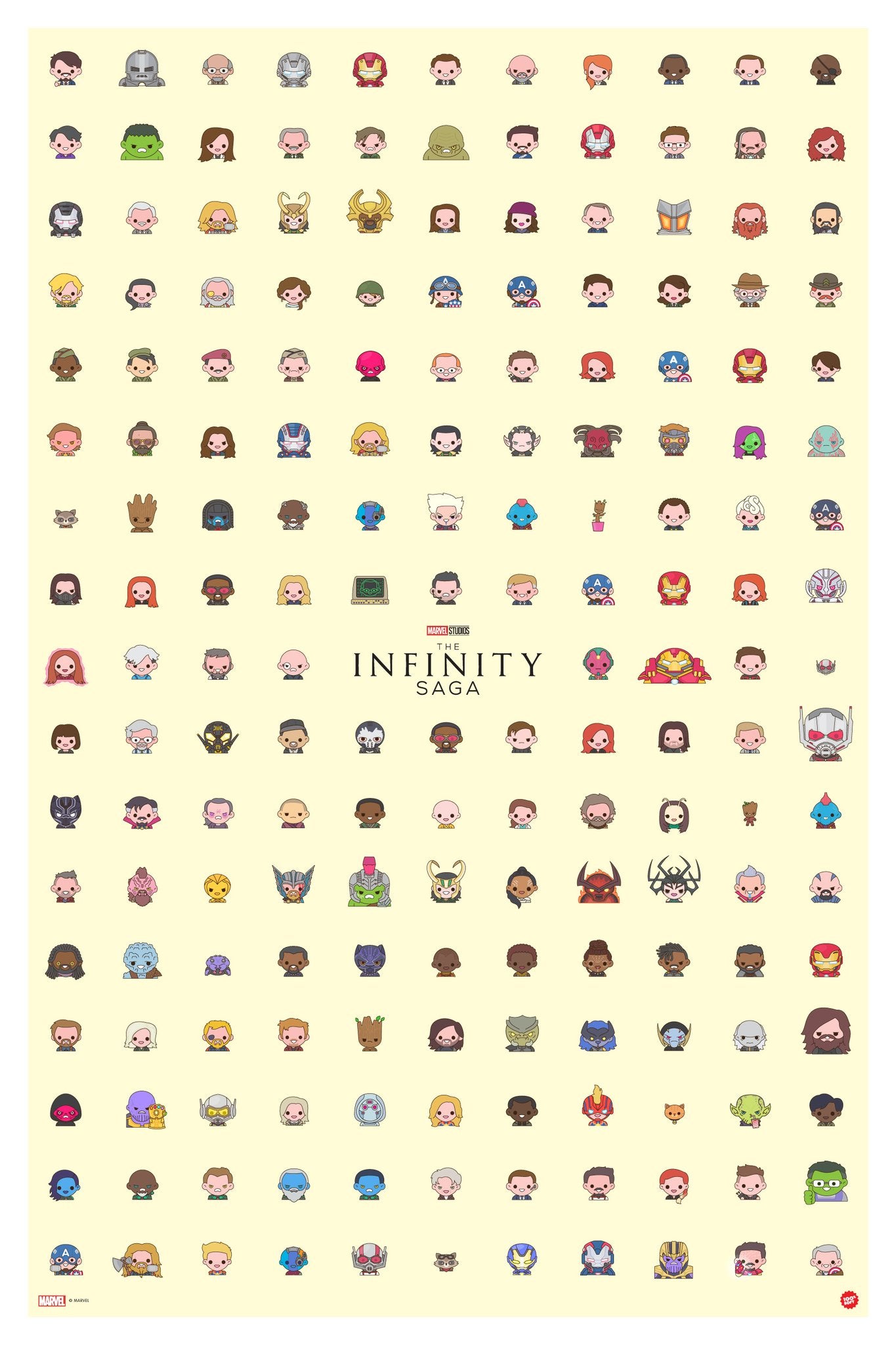The Infinity Saga poster by 100% Soft. (Image: Marvel/100% Soft)