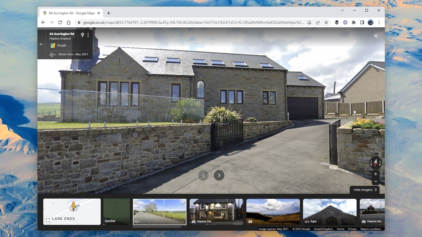 Check out turnings and entrances on Street View. (Screenshot: Google)