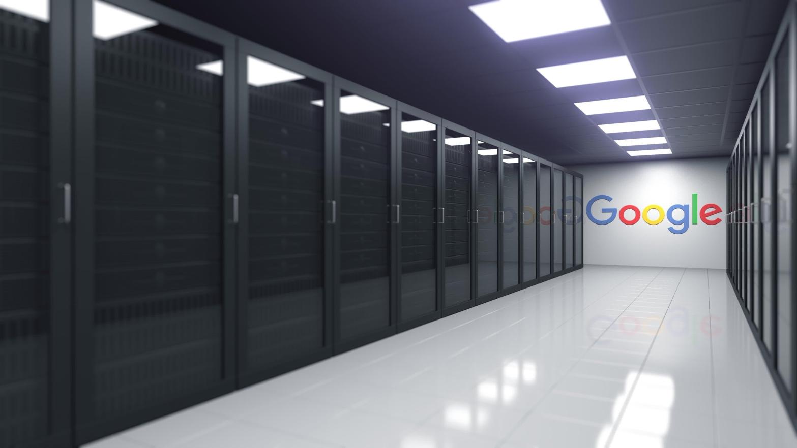 Note: this is just a graphic rendering of a Google server room. We expect the real thing would have Google's logo posted on every floor and ceiling tile as well. (Illustration: Novikov Aleksey, Shutterstock)