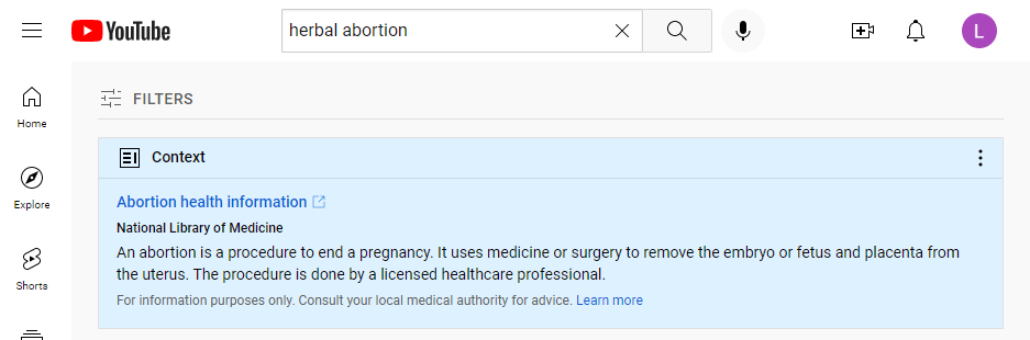 YouTube Says It’s Taking Down Videos Promoting ‘Unsafe’ Abortion Methods