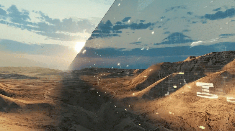 Promotional video for a new city planned to be built in Saudi Arabia from scratch, dubbed The Line. (Gif: YouTube)