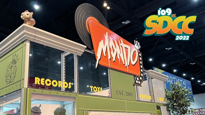 Mondo's booth in Funkovill at Comic-Con 2022. (Photo: Gizmodo/Germain Lussier)