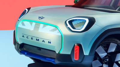 Subtle Innit? Cop a Look at the LED Union Jack Grille on the New Mini EV