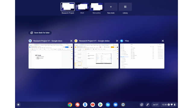 ChromeOS Is Looking a Lot Like Windows With Its New Virtual Desks