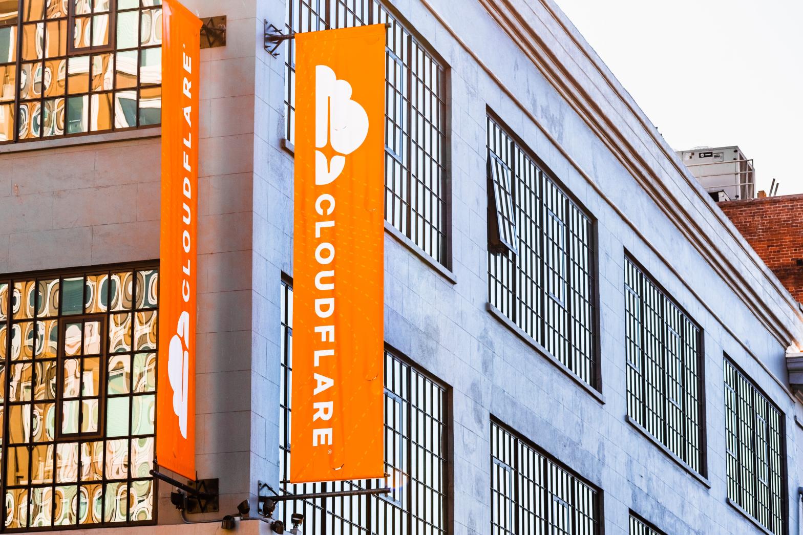 Nov 2, 2019 San Francisco / CA / USA - Exterior view of Cloudflare headquarters; Cloudflare, Inc. is an Ameircan web infrastructure and website security company (Photo: Sundry Photography, Shutterstock)