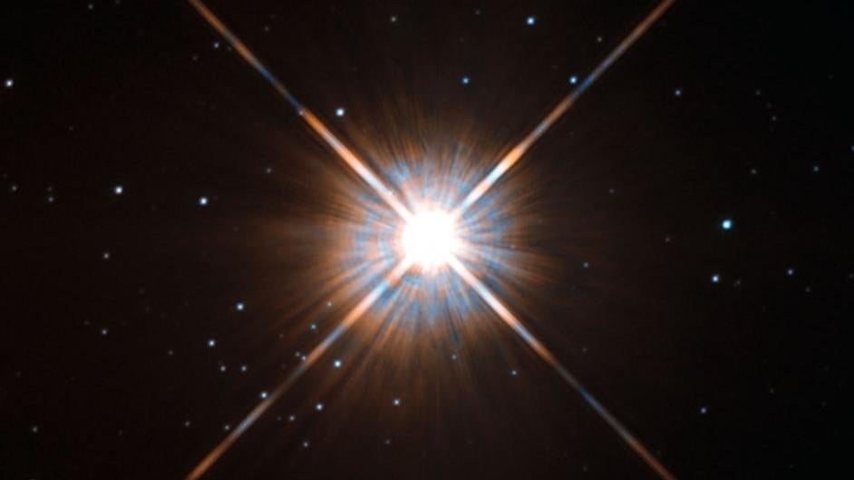 Proxima Centauri is the nearest star to our Sun, located just over four light-years away from Earth.  (Image: NASA)