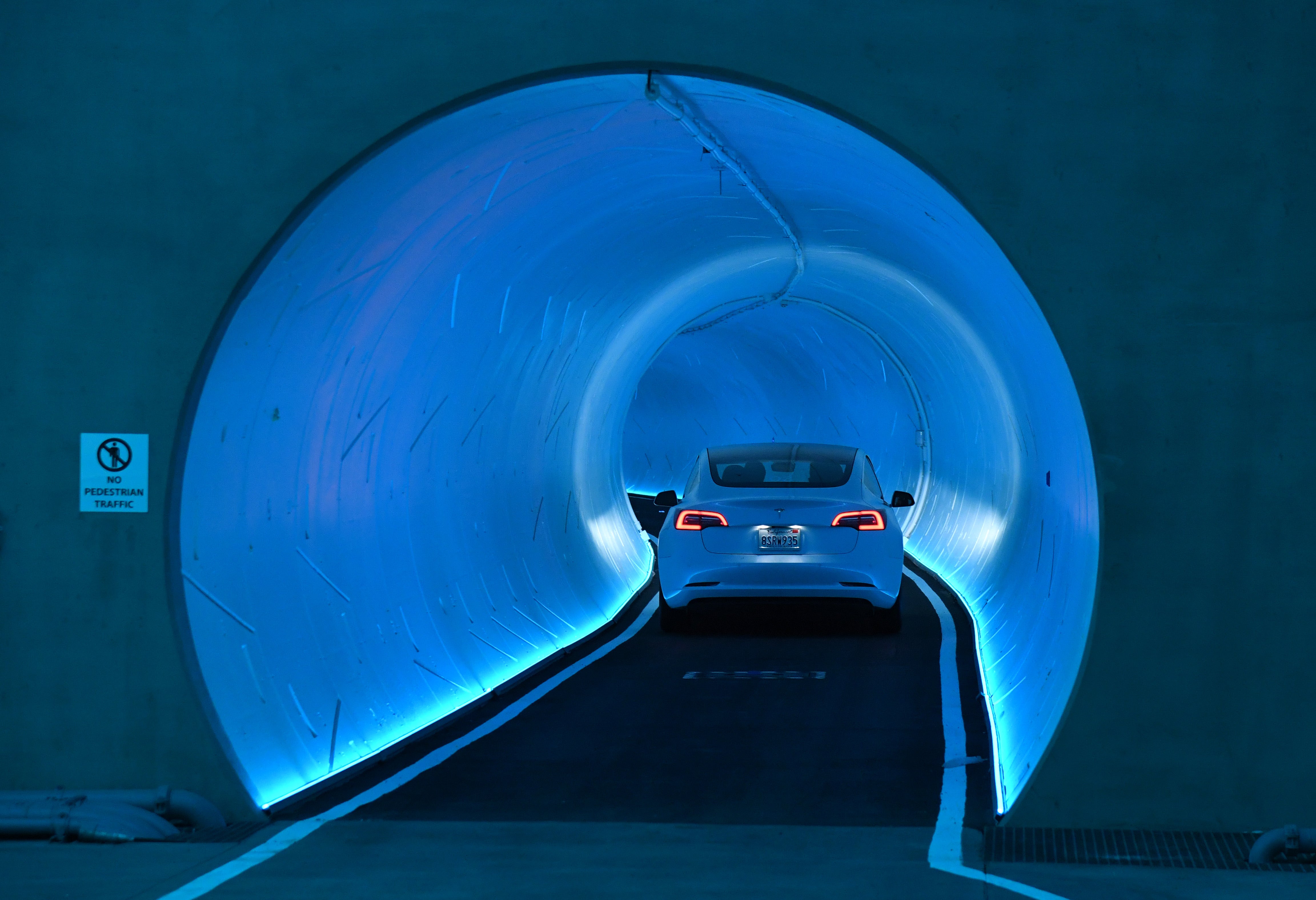 One of the Boring Company's tunnels in Las Vegas. (Photo: Getty, Getty Images)
