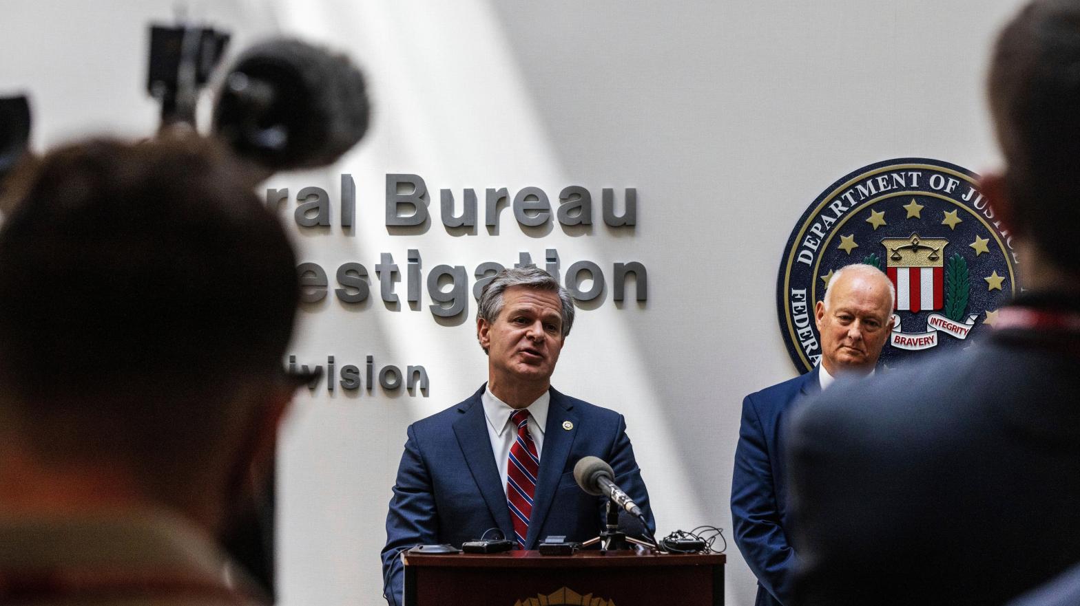 FBI Director Christopher Wray speaks during a news conference, Wednesday, Aug. 10, 2022, in Omaha, Nebraska. (Photo: Chris Machian, AP)