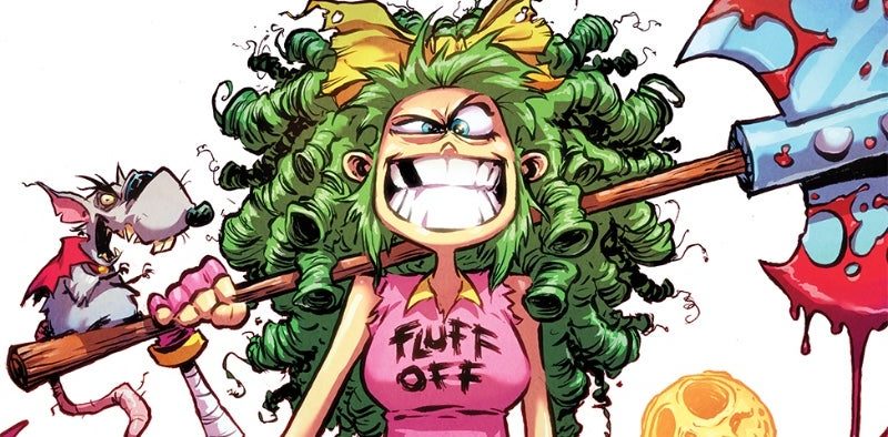 Gert is not messing around in I Hate Fairyland #1. (Image: Image Comics)