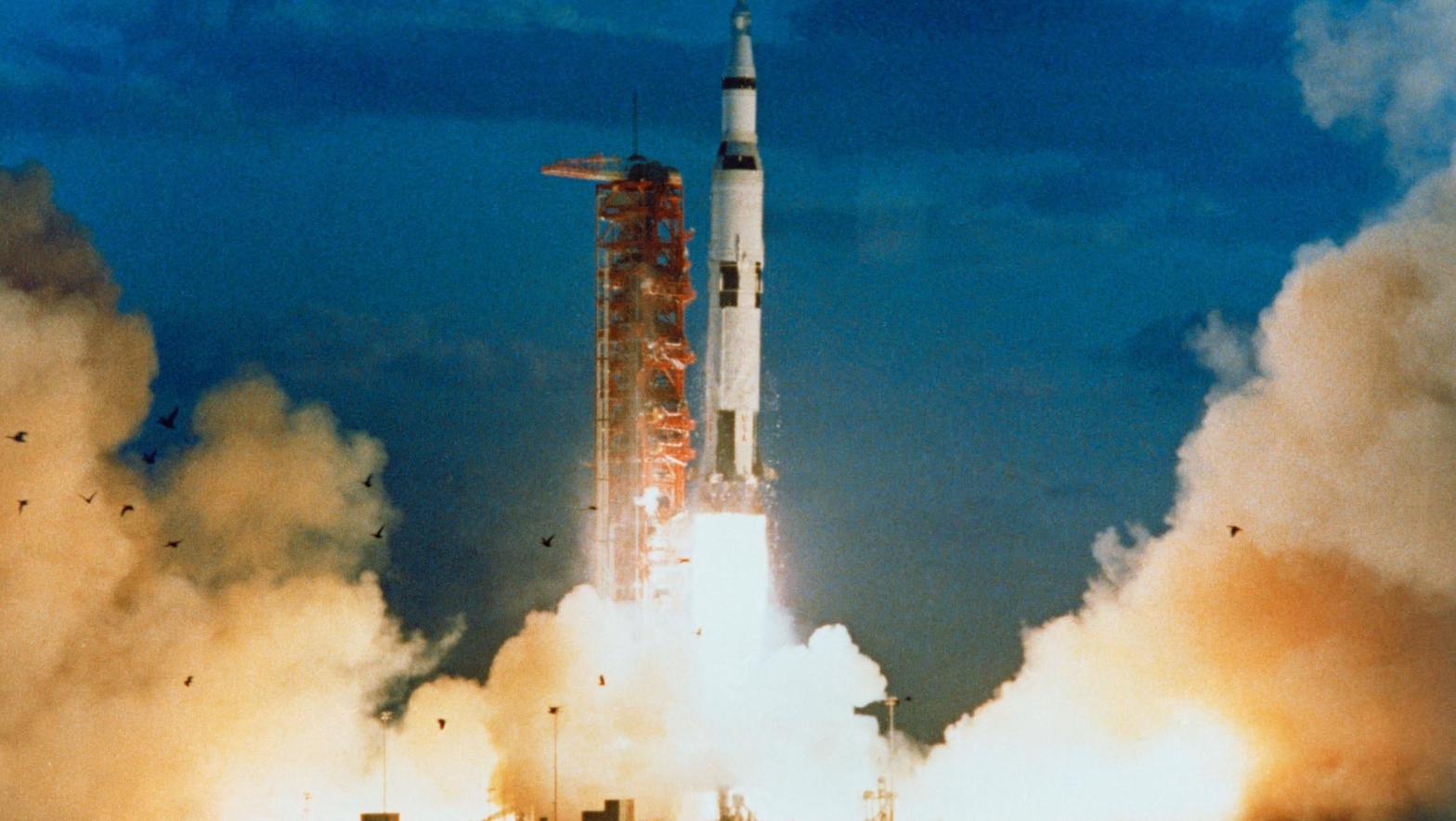 The Saturn V moon rocket launched in 1967 as part of the Apollo 4 mission. (Photo: NASA)