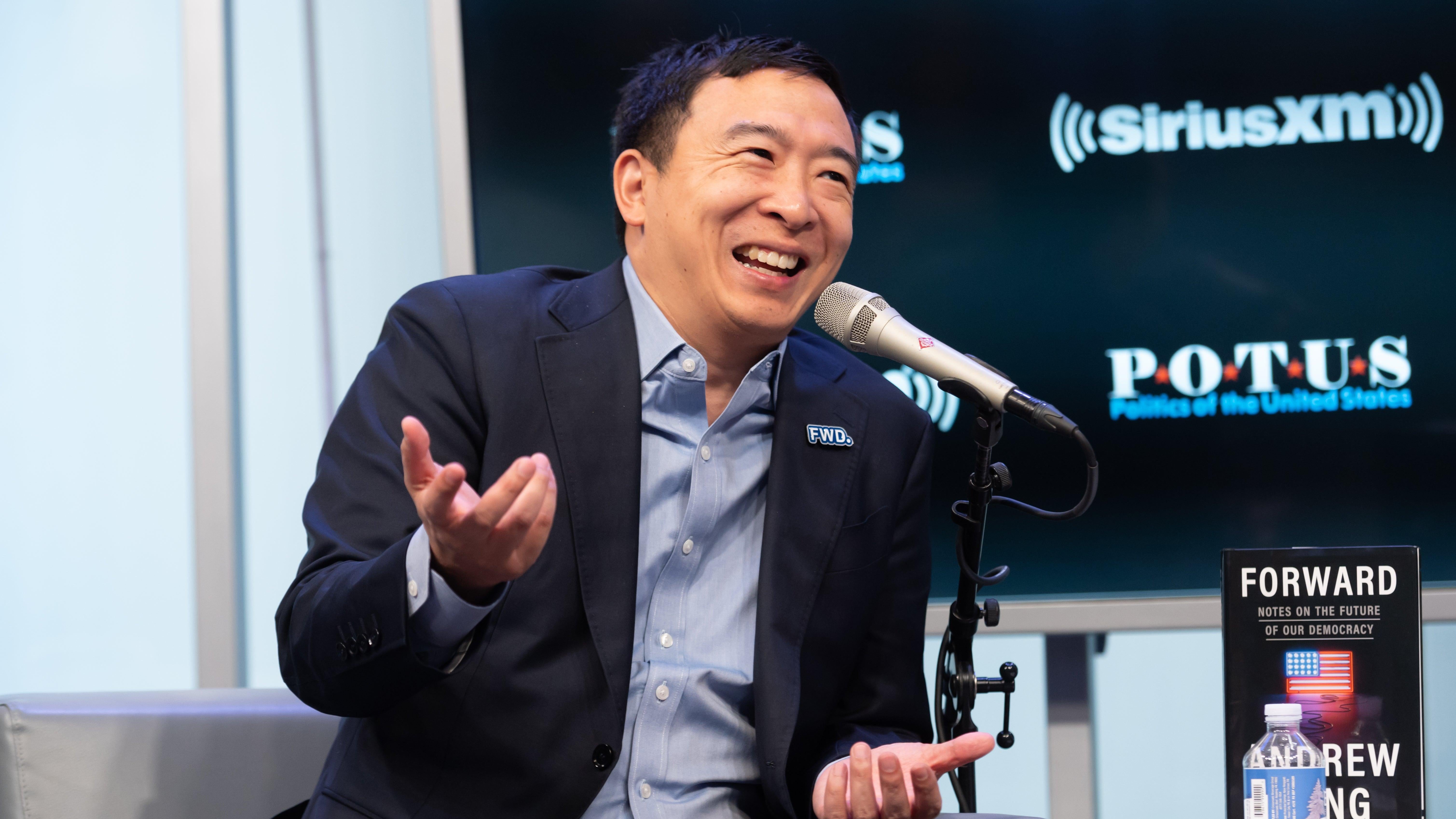 Andrew Yang has long been interested in blockchain technology, but his current Web3 lobbying push truly changes the trajectory of his erstwhile political career. (Photo: Noam Galai, Getty Images)