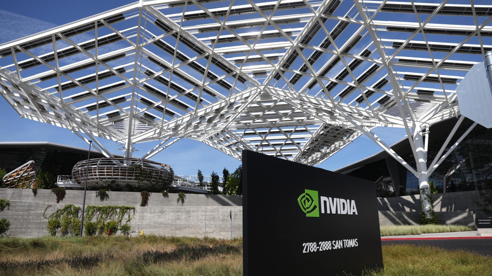 Nvidia has struggled in recent months due to lagging sales and the ongoing chip shortage, but now U.S. export restrictions aren't making things any easier. (Photo: Justin Sullivan, Getty Images)