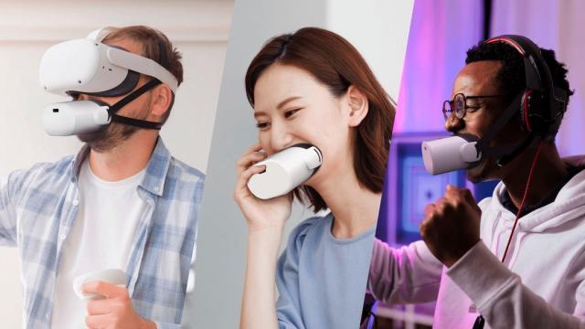 Bizarre Muzzle Microphone Keeps Your Mouth in the Metaverse