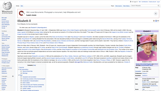 How Wikipedia’s ‘Deaditors’ Sprang Into Action on Queen Elizabeth II’s Page After Her Death