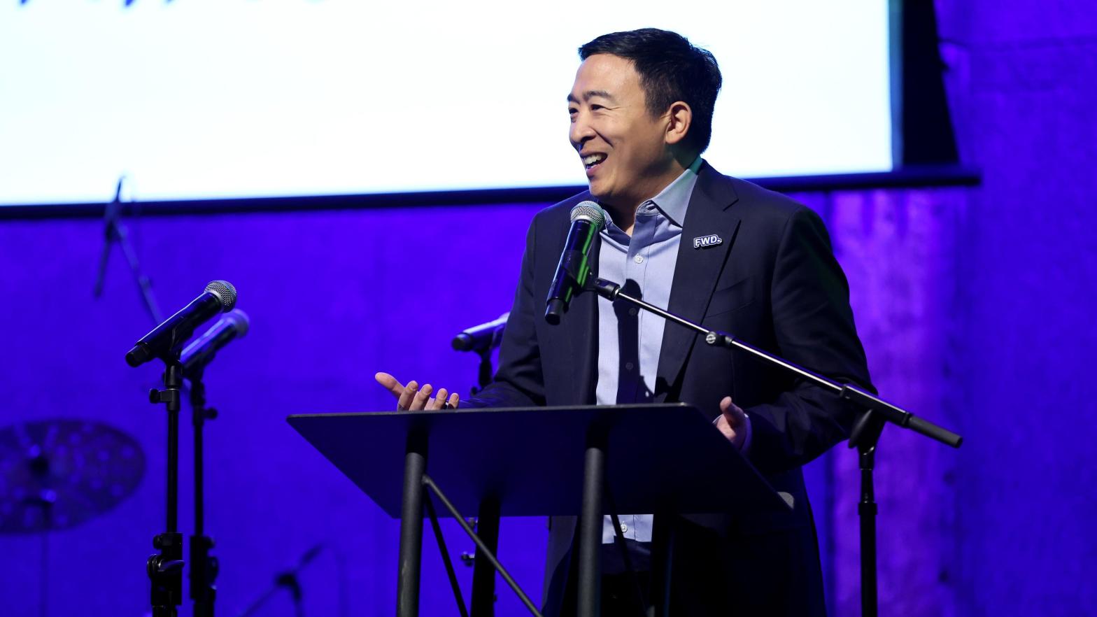 Andrew Yang took an interesting lesson from his string political losses and has now pivoted full-force into Web3 companies. (Photo: Monica Schipper, Getty Images)