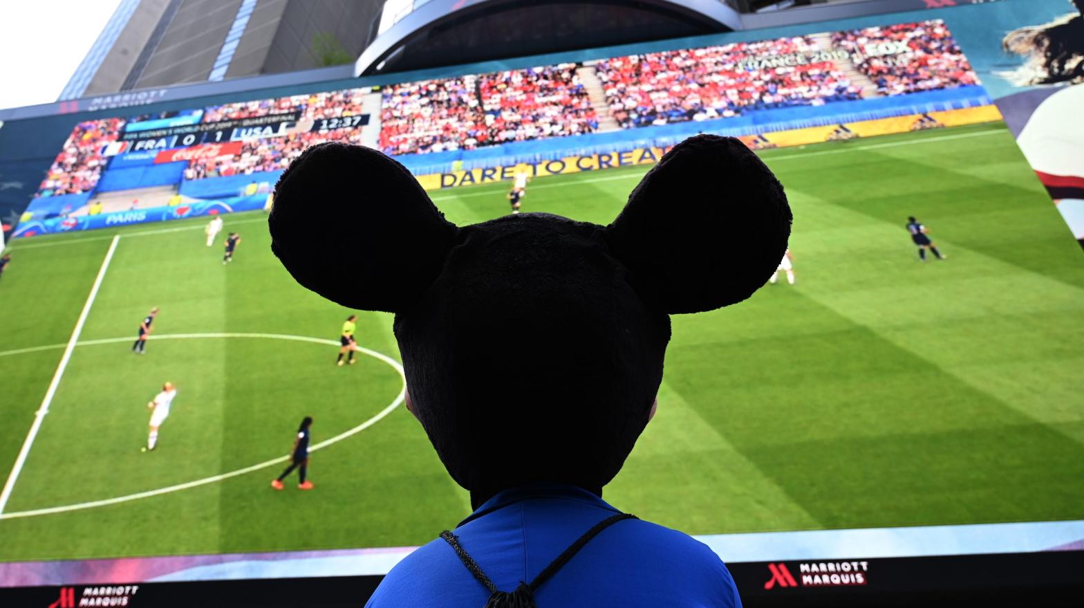 Disney has had to justify its ownership of ESPN to some investors, but apparently the massive media corporation is planning to use the brand as a vehicle for a sports betting app. (Photo: TIMOTHY A. CLARY/AFP, Getty Images)