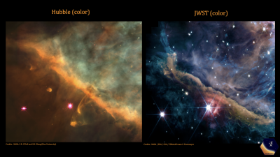 What the Orion Nebula Looks Like to Webb Telescope Vs Hubble Telescope