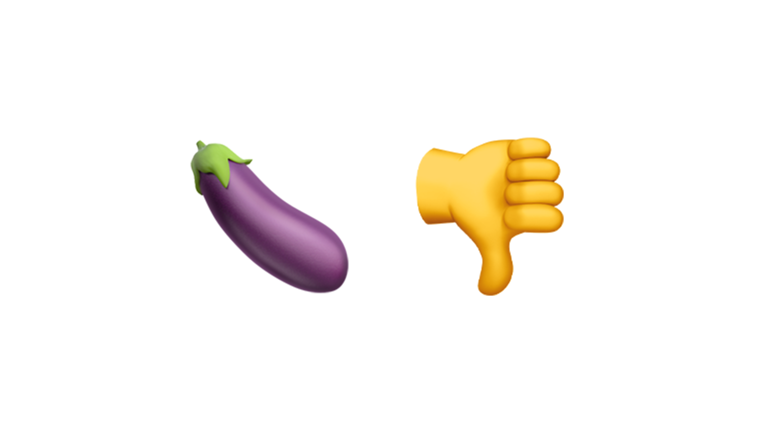 The eggplant emoji was the least likable emoji amongst females, Gen Z, and Millenials (Graphic: Gizmodo)