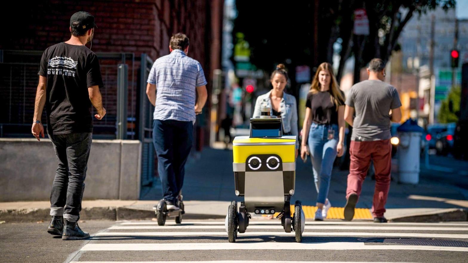 Uber's Serve Robotics began piloting an autonomous delivery system in Los Angeles in May 2022. (Image: Serve Robotics)