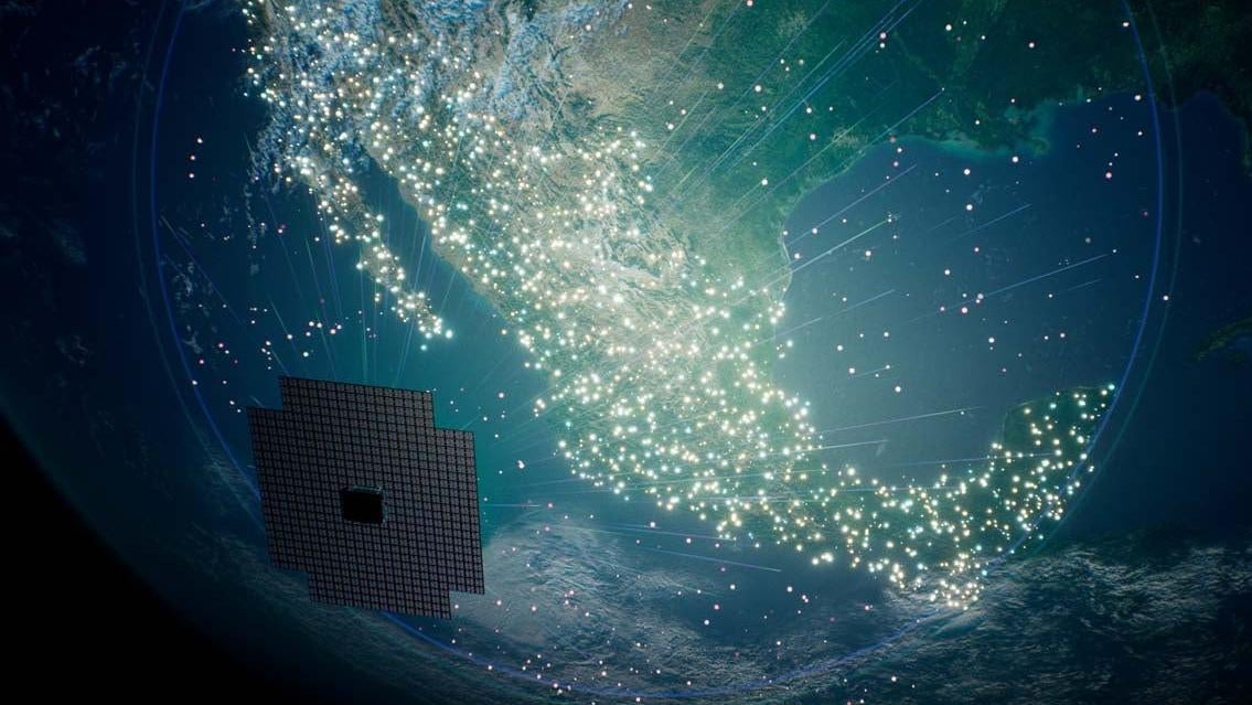 Artistic depiction of the MoonWalker 3 satellite.  (Image: AST SpaceMobile)