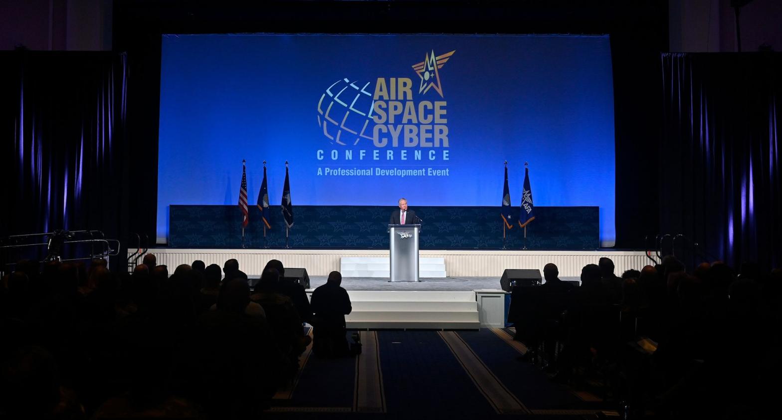 Secretary of the Air Force Frank Kendall speaks on September 19, 2022 at the 2022 Air, Space, & Cyber Conference in Maryland. (Image: Air Force)