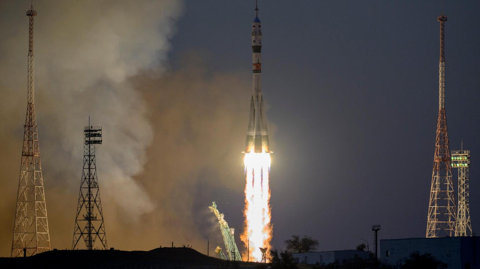 The Soyuz rocket took off from the Baikonur Cosmodrome in Kazakhstan. (Photo: NASA/Bill Ingalls)