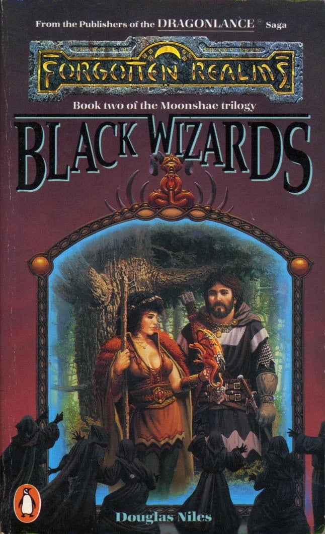 Keith Parkinson's original cover to Black Wizards. (Image: Wizards of the Coast)