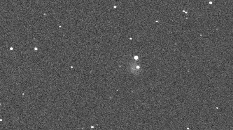 A view of the DART impact at Didymos, as captured by the Virtual Telescope Project.  (Image: Virtual Telescope Project)