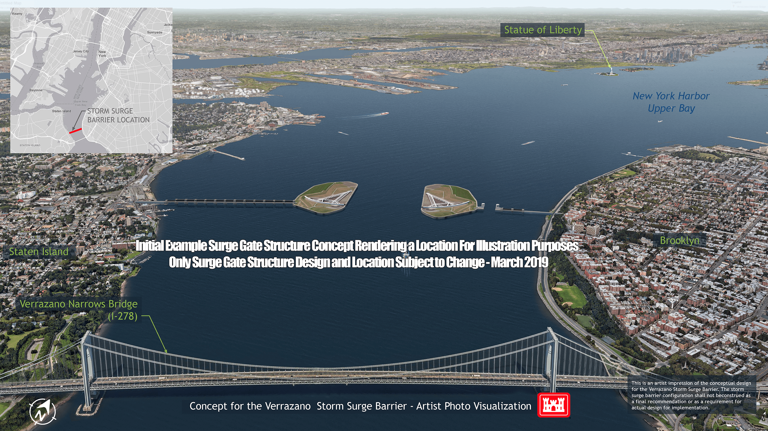 U.S. Army Corps Proposes Huge Storm Gates to Protect NYC From Flooding