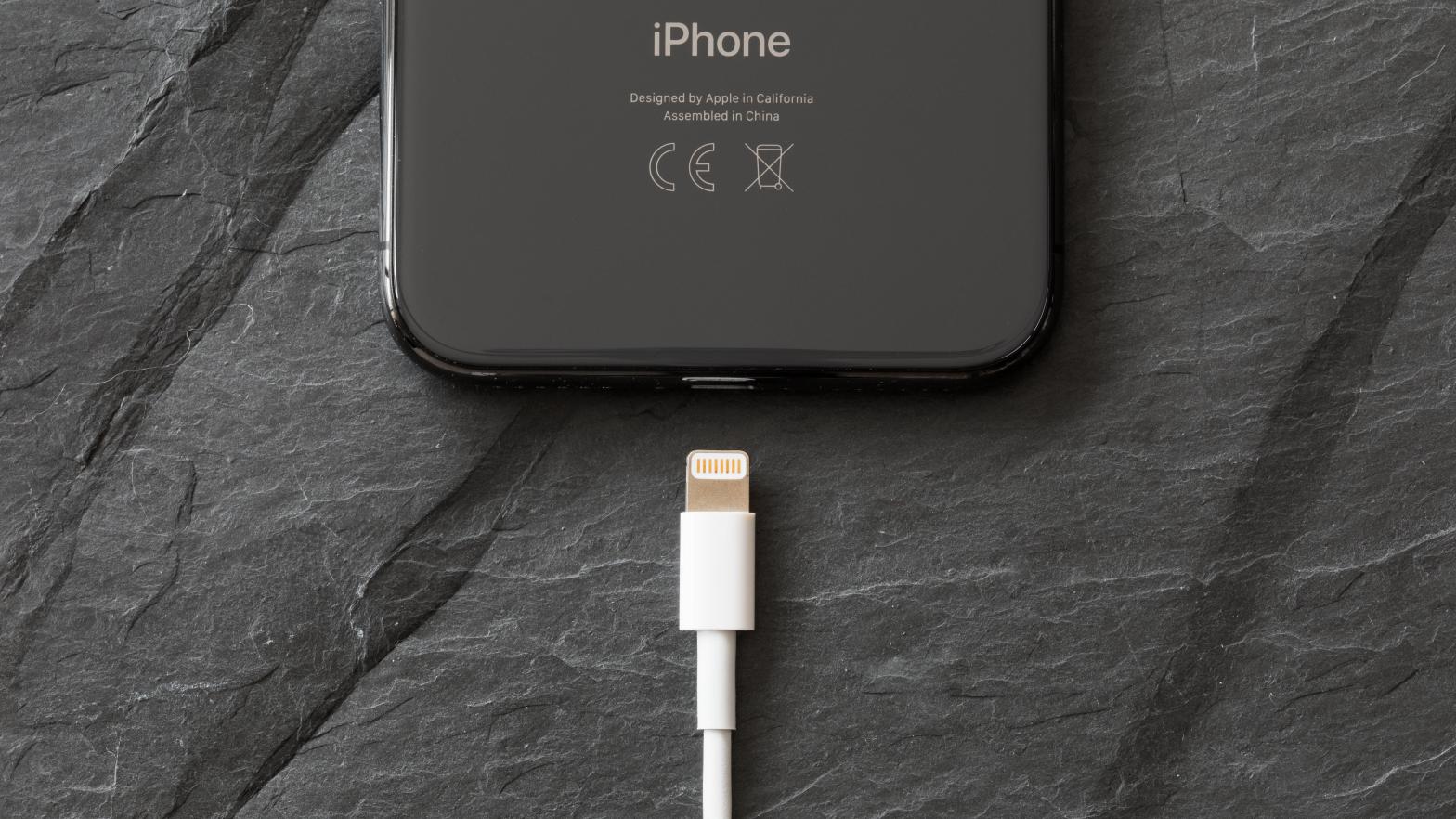 Apple's iPhones have stuck with the Lightning charging port even though the majority of other devices have switched to USB-C. (Photo: Kaspars Grinvalds, Shutterstock)